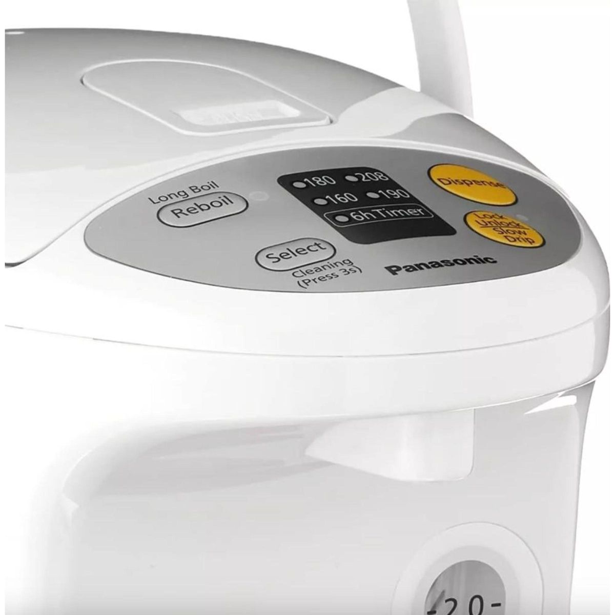 Panasonic RA41660 Electric Thermo Pot Water Boiler Dispenser NC-EG3000, Slow-Drip Mode for Coffee, Ideal for Baby Food, Four TEM, 3.2 quarts, White - thumbnail 5