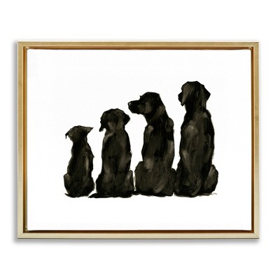 Stupell Industries Family Pet Silhouette Design, 21" x 17"