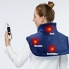 Weighted Heating Pad for Neck and Shoulders, 2.2lb Large Electric Heating Pad with 4 Heating Levels & Auto Off, UL Certified, Fast Heating, 22"x19" - 4 of 4