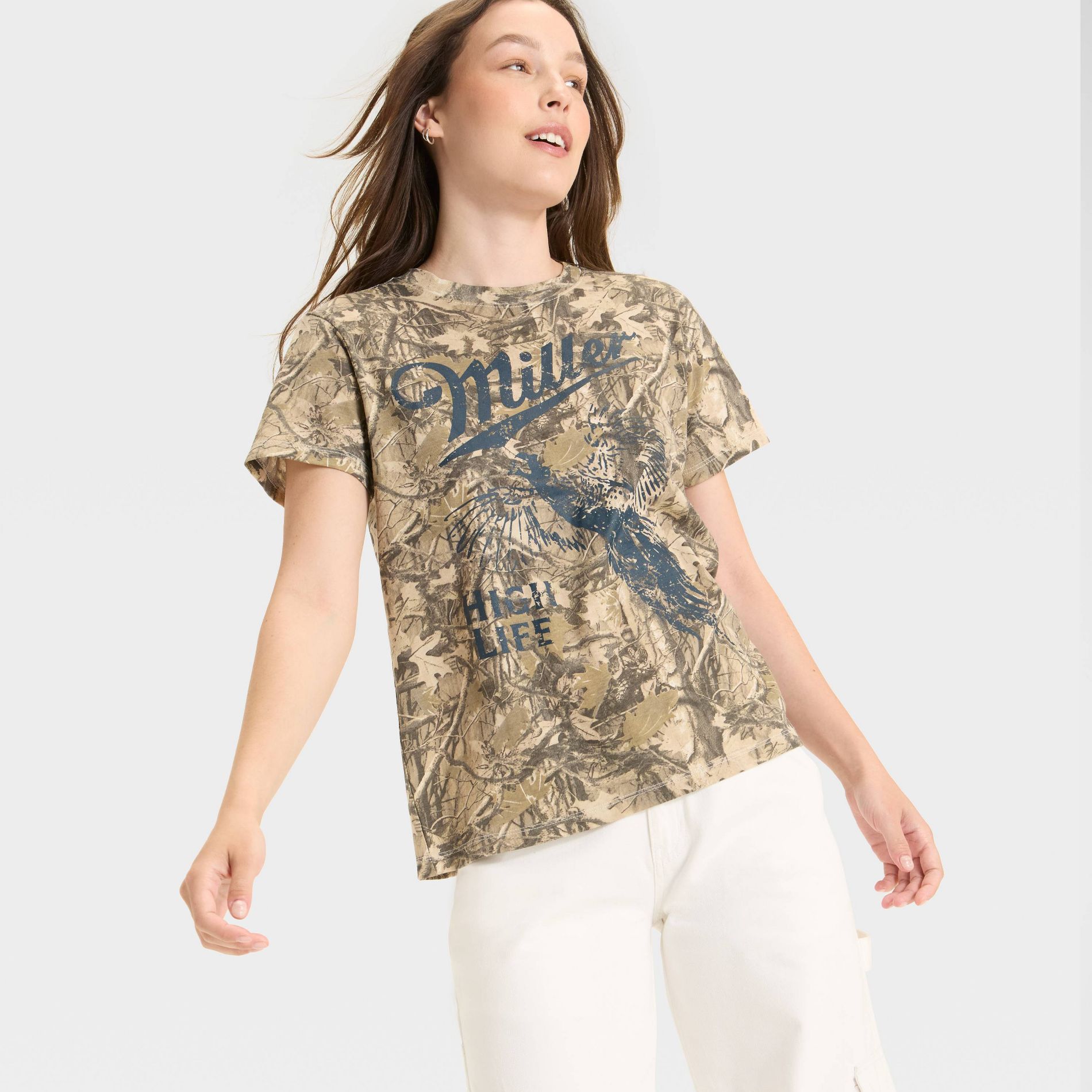 Women's Miller Pheasant Short Sleeve Graphic T-Shirt - Camouflage