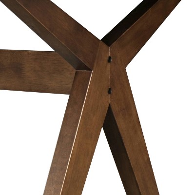 Lukas Walnut Brown Mid-Century Modern Rectangular Dining Table
