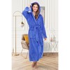 ADR Plush Fleece Women's Robe, Long Hooded Women's Bathrobe, Soft Cozy Women's Bath Robe & Plus Sizes - 4 of 4