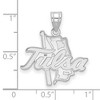 Black Bow Jewelry 10k White Gold Tulsa Golden Hurricanes NCAA Large Pendant - 4 of 4
