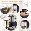 Lyngins Multi-Level Cat Tree Tower, Fun Cat Tower with Cat Scratching Post, Cat House & Cat Toys, Perfect Cat Tree for Cats to Climb, Play & Lounge - 3 of 4