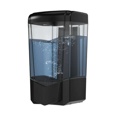 LunaLulinlk Soap Dispenser 20oz/600ml Wall-Mounted ABS Material Gel/Liquid for Home & Commercial, Black