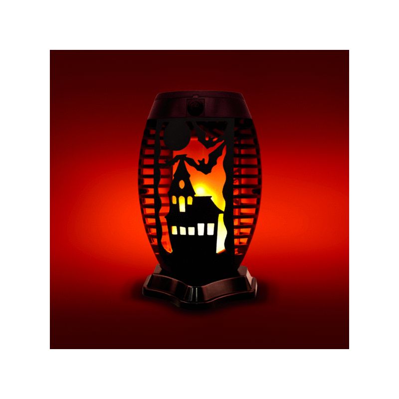 Halloween LED Flickering Flame Lantern - Haunted House, 2 of 4