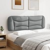 vidaXL Headboard Cushion Bedroom Upholstered Hanging Bed Back Cushion Fabric - Light Gray 59.8" - 4 of 4