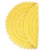 Design Imports Yellow Round Crochet Bath Mat - 3 of 4