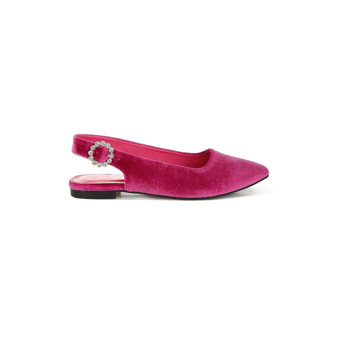 Женские сандалии London Rag Womens Dolan Velvet Slingback Flats Sandals 7 — фото 2