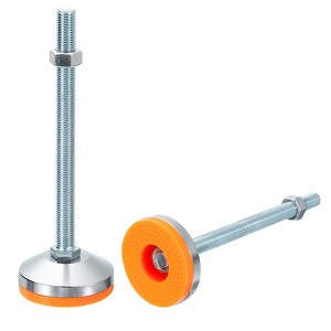 Unique Bargains Carbon Steel Non-Skid Adjustable Furniture Table Feet Leveling Feet 2 Pcs - 1 of 4