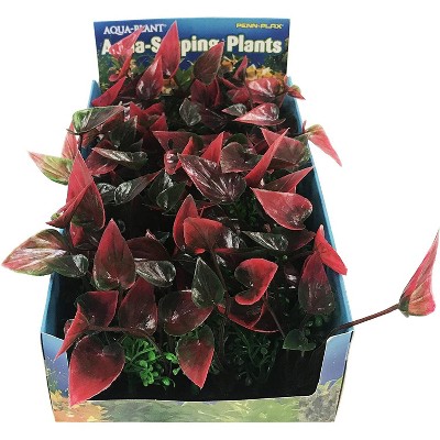 Penn-Plax Foregrounder Aqua-Scaping Bunch Plants Medium Green/Purple