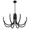 Savoy House Sorrento 8 - Light Chandelier in  Matte Black - 4 of 4