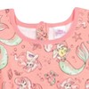 Disney Princess Mulan Belle Ariel Cinderella Sleeveless Romper Pink - 2 of 4