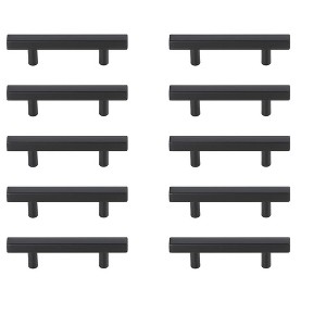Elegant Lighting Dior 3" Center to Center Matte Black Bar Pull Multipack (set of 10) - 1 of 4
