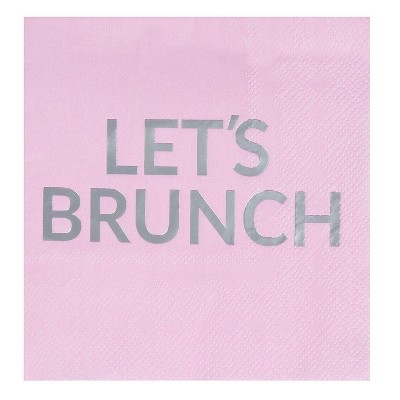 Juvale 50-Pack Pink Disposable Paper Napkins Brunch Party Supplies 5 x 5 in