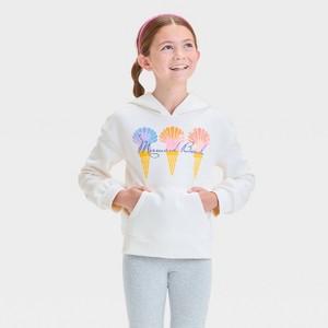 Girls' Pull Over Fleece Hoodie - Cat & Jack™ - 1 of 4