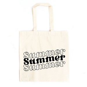 City Creek Prints Summer Stacked Canvas Tote Bag - 1 of 2