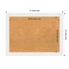 Amanti Art Vanity White Narrow Framed Corkboard, Natural Cork - 4 of 4