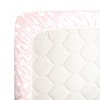 NoJo Super Soft Pink and White Elephant Fitted Mini Crib Sheet - image 3 of 4