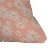 Deny Designs ThirtyOne Illustrations Pink Daisy Square Throw Pillow - 2 of 4