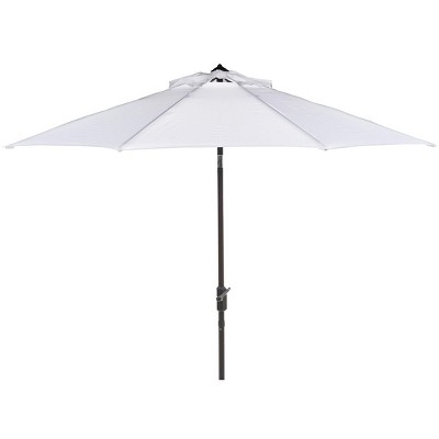 Uv Resistant Ortega 9 Ft Auto Tilt Crank Patio Outdoor Umbrella - White ...