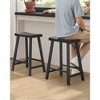 Set of 2 Bar Chairs Black - Vasagle: Steel Frame, Particleboard Seat, Kitchen Counter Height - 4 of 4