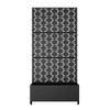 Dovelina Iron Black Arch Mobile Planters Planting Box Trellis for Climbing Plants - 2 of 4