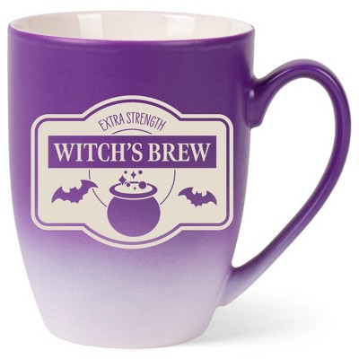 100 North Magic Potion 10 Ounce Purple and White Two Toned Ombre, Comfortably Fits Your Hands, Ceramic Tea Coffee Cup Mug, Witch's Brew