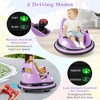 Costway 12V Kids Electric Ride On Bumper Car Battery Powered Bumper Car with Remote Control Pink/Red/Purple/Navy - 4 of 4