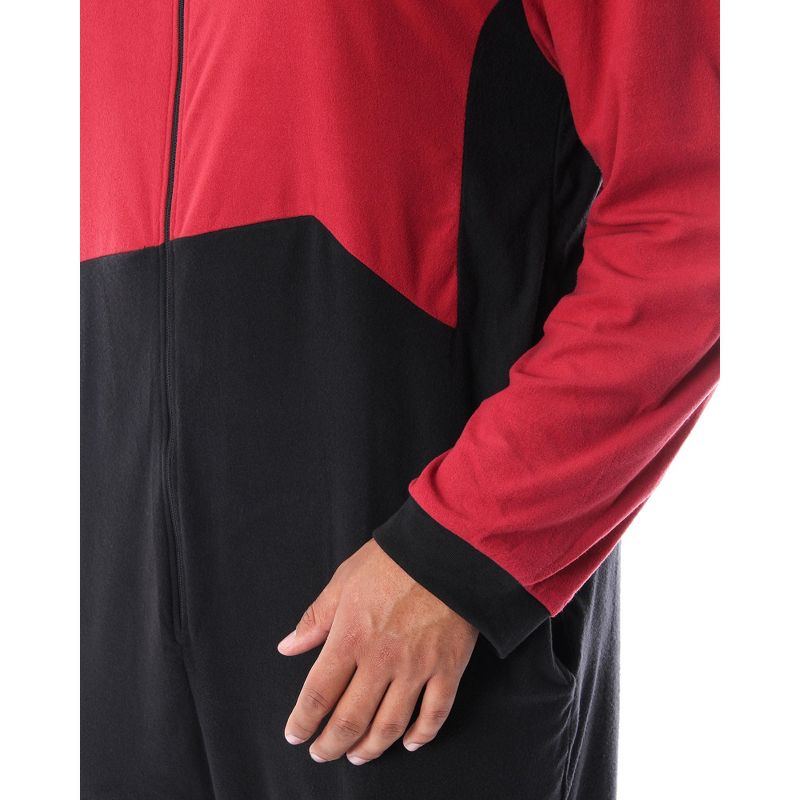 Star Trek Next Generation Men's Picard One Piece Costume Pajama Union Suit, 4 of 6