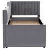 YOOCOZZ Linen Upholstered Daybed with Trundle and Three Storage Drawers - 4 of 4