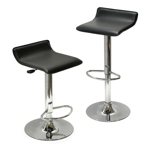 Leather discount adjustable stool