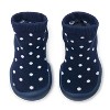 Komuello Toddler Girl First Walk Sock Shoes - Dotty Navy - 2 of 4