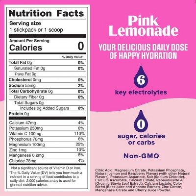 Ultima Replenisher Drink Sticks Pink Lemonade - 8ct