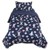 PiccoCasa Polyester Microfiber Space Astronaut Bedding Sets 4 Pcs with 1 Comforter & Pillowcase & Fitted Sheet & Flat Sheet Blue - 4 of 4