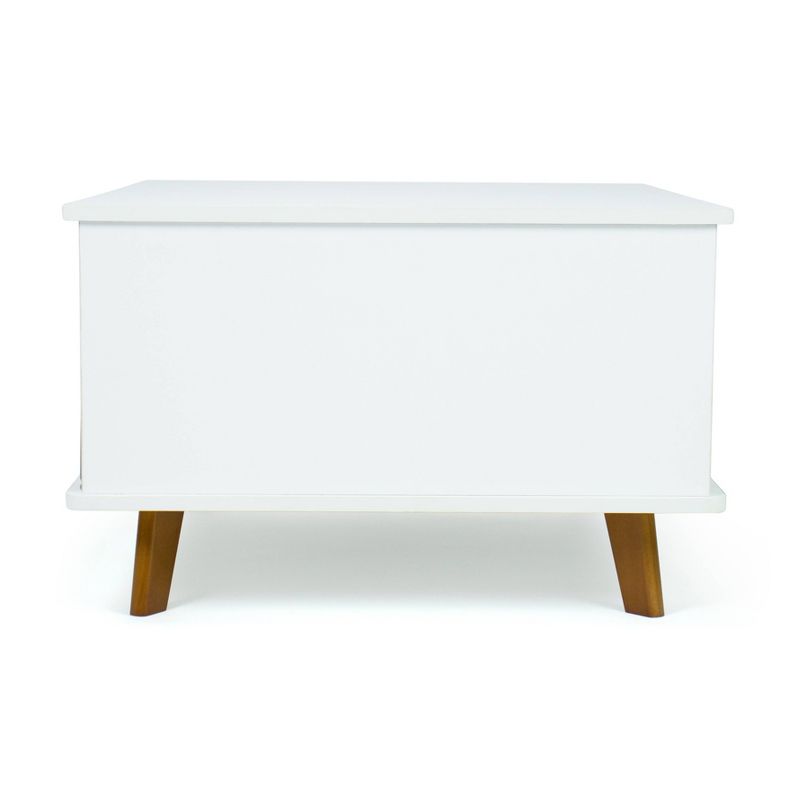 Morgan Mid-Century Kids&#39; Activity Table with Fabric Storage Bins White/Gray - Humble Crew, 4 of 7
