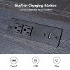 Esther 26 Tall End Table with Built-in Charging Outlets Set of 2|ARTFUL LIVING DESIGNS - 3 of 4