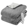 Electric Heated Blanket Throw, Ultra Soft Cozy Flannel Heating Blanket with 5 Fast Heat Levels - 2 of 4
