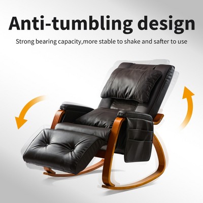 DOMETOUR MASSAGE Comfortable Relax Rocking Chair Brown