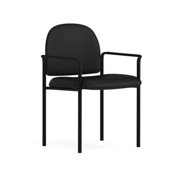 Flash Furniture Comfort Stackable Steel Side Reception Chair with Arms