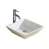 Fine Fixtures Stylized Vessel Bathroom Sink Vitreous China- Square - 4 of 4
