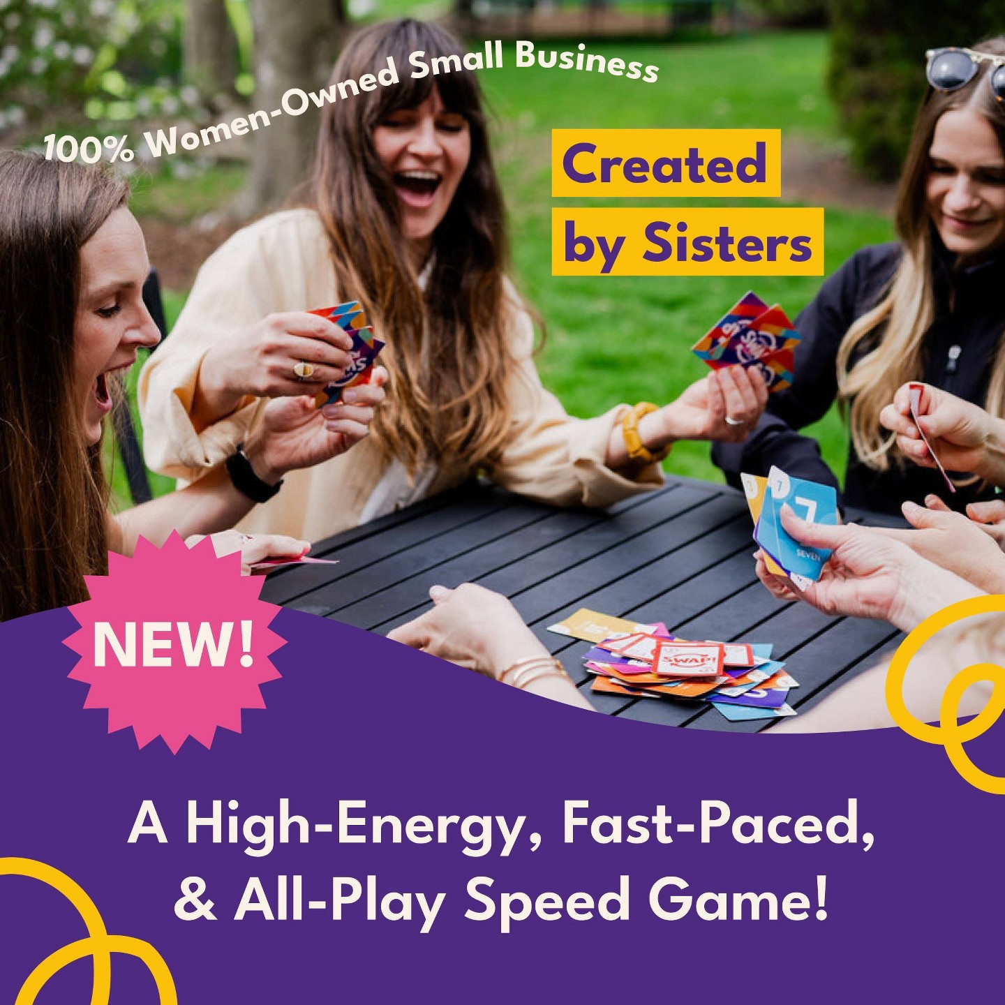 Детская карточная игра Brooke & Joy Games Speed Swap Chaos™ Card Game for Kids, Adults, Families, Parties & Game Nights, 2-6 Players, Ages 8 and Up — фото 2