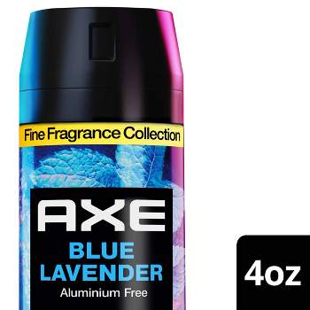 Axe Blue Lavender 72-Hour Aluminum-Free Premium Body Spray - Mint + Amber - 4oz
