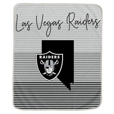 NFL Las Vegas Raiders Ultra Fleece State Stripe Blanket