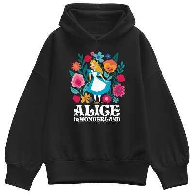 Women's - Alice In Wonderland - Alice Flowers Oversized Fleece
