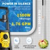 VEVOR Electric Pressure Washer, 2000 PSI, Max. 1.76 GPM Power Washer with 30 ft Hose, 5 Quick Connect Nozzles, Foam Cannon, Portable to Clean Patios - 4 of 4