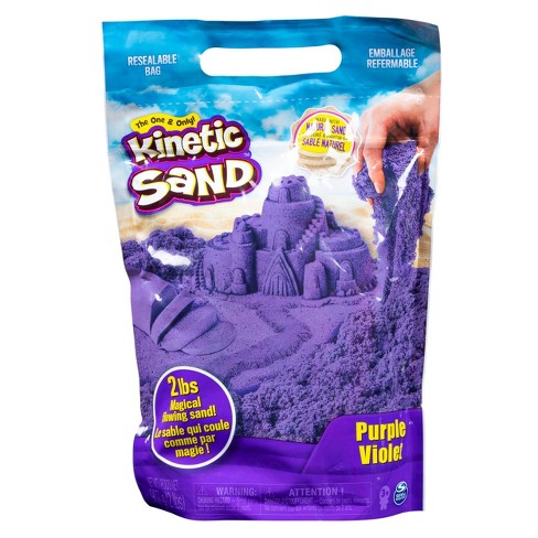 Kinetic Sand, Sandbox Playset with 1lb of Purple Kinetic Sand and 3 Molds,  for Ages 3 and up – Shop Spin Master