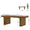 Tribesigns Rectangle Coffee Table, 47.24-Inch Farmhouse Center Table - 3 of 4