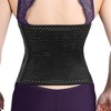 Unique Bargains Women Solid Breathable Body Shaper Cincher Underbust Corset Shapewear Black - 4 of 4