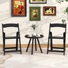 Tangkula Set of 16 Dining Chairs w/ Rubber Wood Legs & Padded Seat for Home Office Events Black - 3 of 4